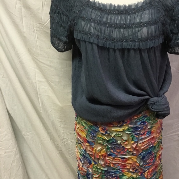 💐New Boho Shredded Skirt Size Small - Picture 8 of 8